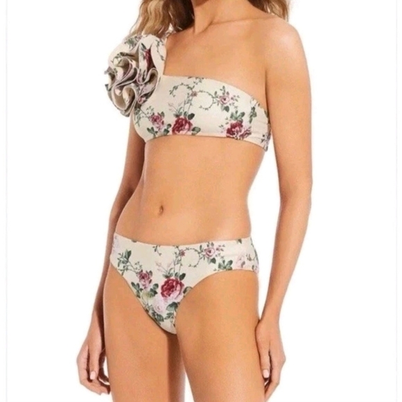 Antonio Melani x The Style Bungalow Mira Flores One Shoulder Bikini Top M NWT